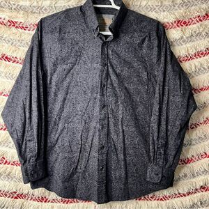 Panhandle Paisley Tuf Copper Performance Button Down Western Shirt  Size L